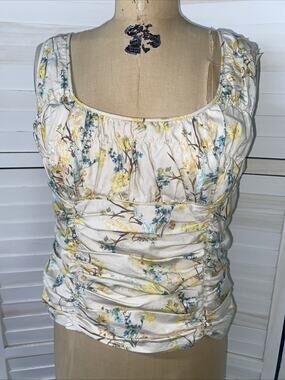 Antonio Melani Blouse Women's Sleeveless Tank Short Top Blouse Shirt Sz 10 Med
